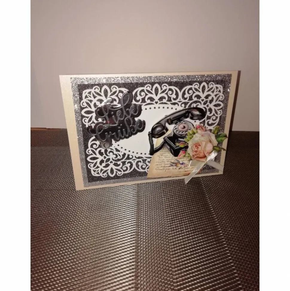 Geburtstagskarte für eine Frau oder einen Mann, vintage