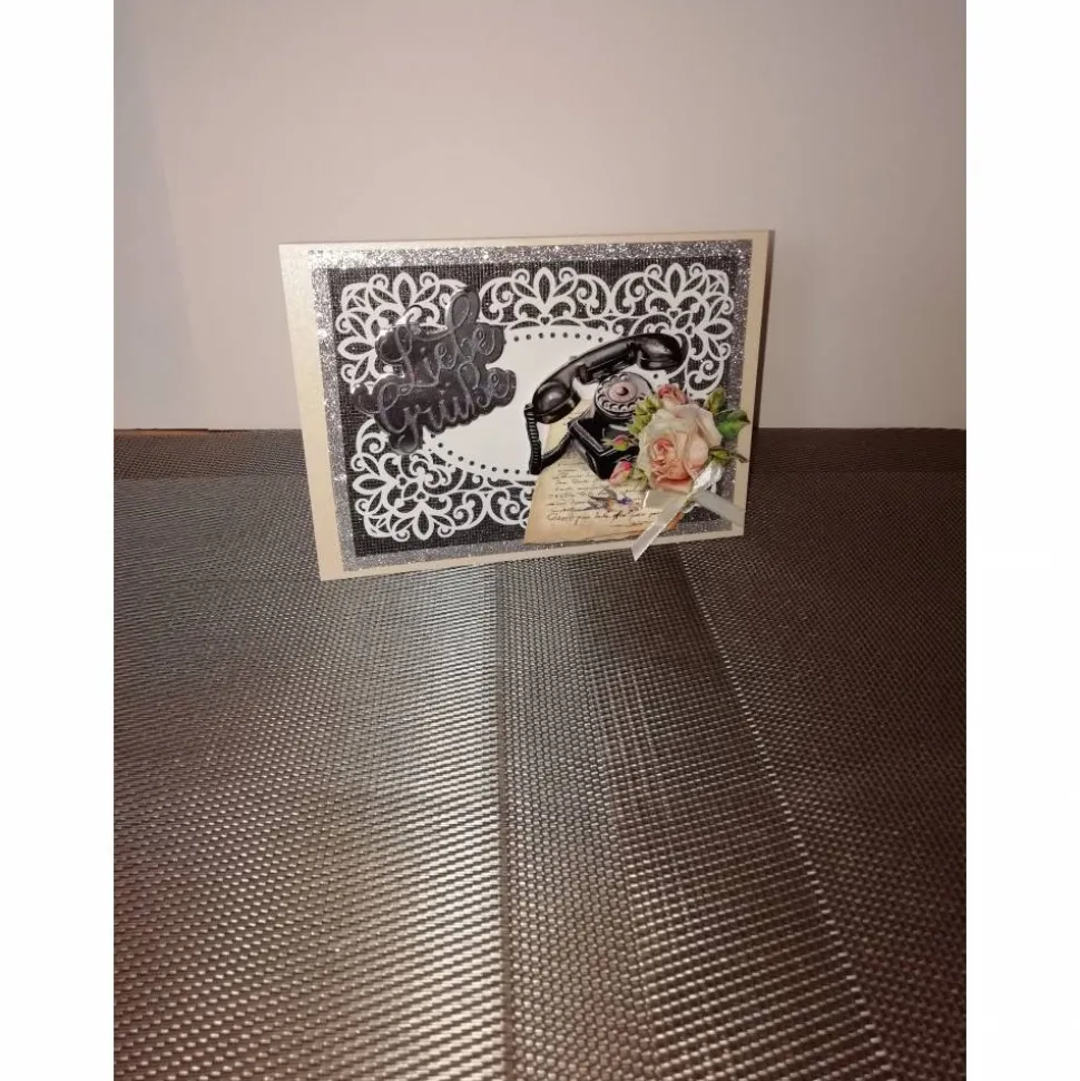 Geburtstagskarte für eine Frau oder einen Mann, vintage