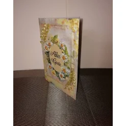 Geburtstagskarte für eine Frau, verspielt mit Blumen