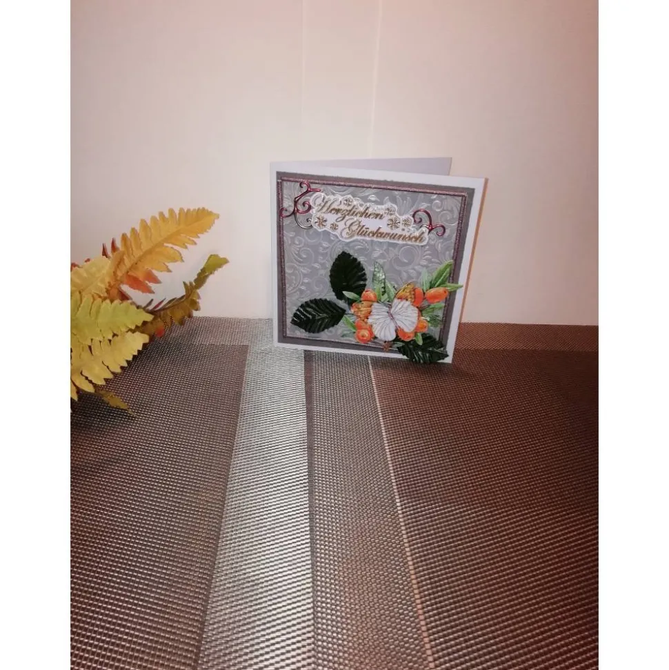 Geburtstagskarte für eine Frau mit einem Schmetterling