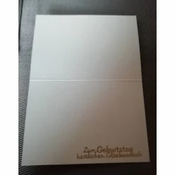 Geburtstagskarte für eine Frau mit einem lachsfarbenen Fahrrad