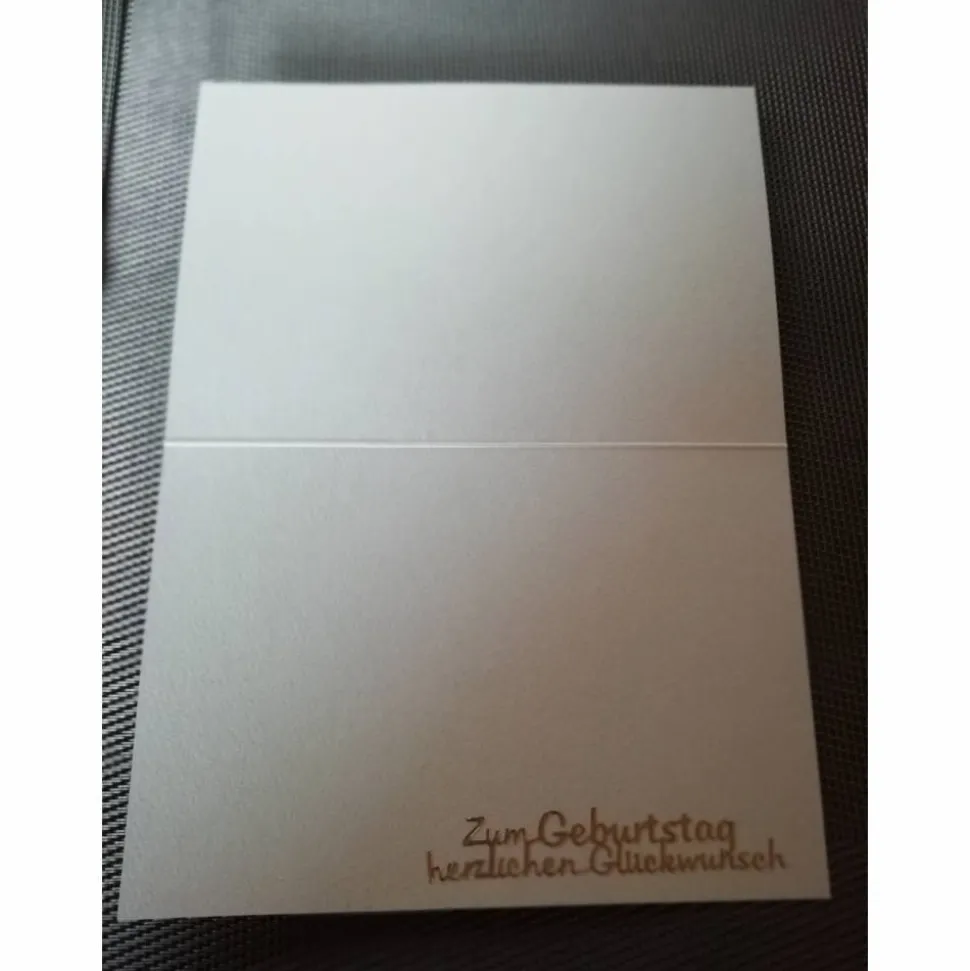 Geburtstagskarte für eine Frau mit einem lachsfarbenen Fahrrad