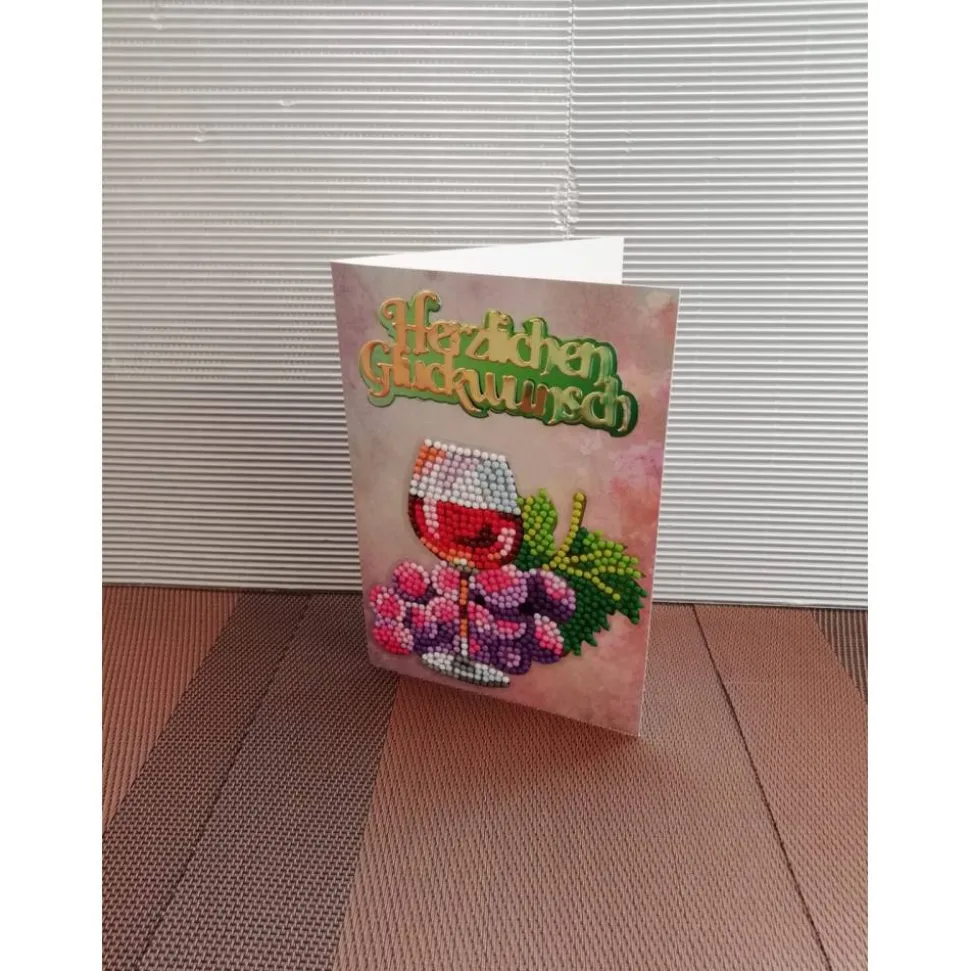 Geburtstagskarte für eine Frau oder einen Mann, Weinliebhaber