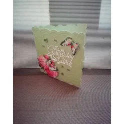 Geburtstagskarte für eine Frau, verspielt, Schmetterling