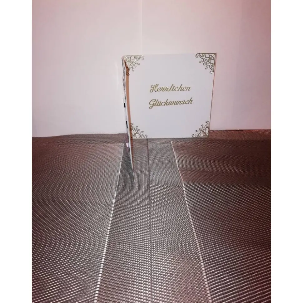 Geburtstagskarte für eine Frau in weiss/rosa