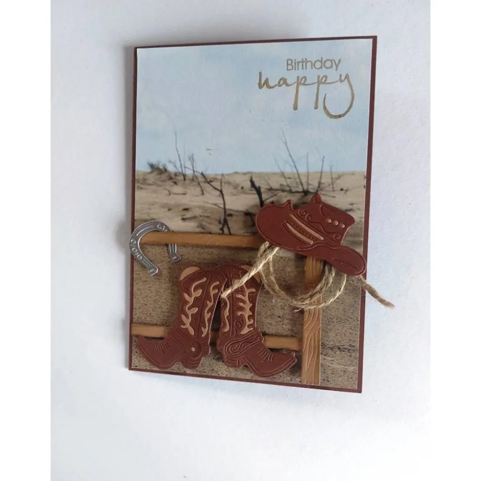 Geburtstagskarte für einen Mann, Männerkarte," Westernreiter, Cowboy"