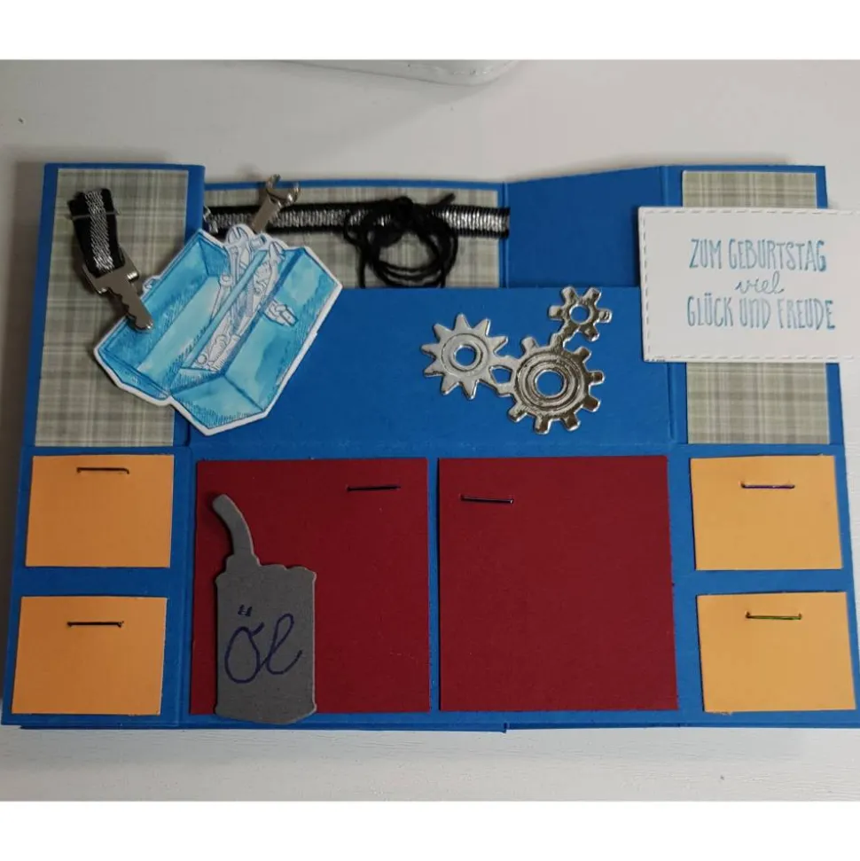 Geburtstagskarte für Männer "Werkbank"