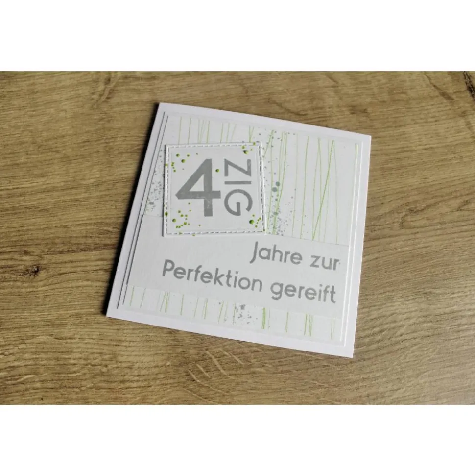 Geburtstagskarte für runde Geburtstage "Zur Perfektion gereift"