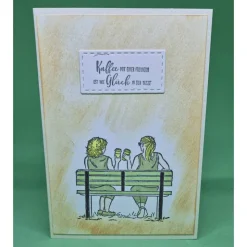 Geburtstagskarte Freundin / Karte Kaffee Spruch / Freundschaftskarte Geburtstag / Grußkarte Freundin Motiv