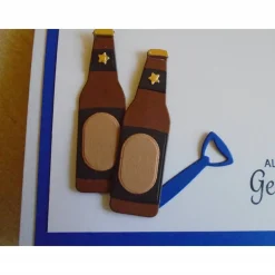 Geburtstagskarte Glückwunschkarte  Geburtstag Grußkarte Mann Bier Geburtstag Runder Geburtstag, 30 40 50 60 Bierflasche