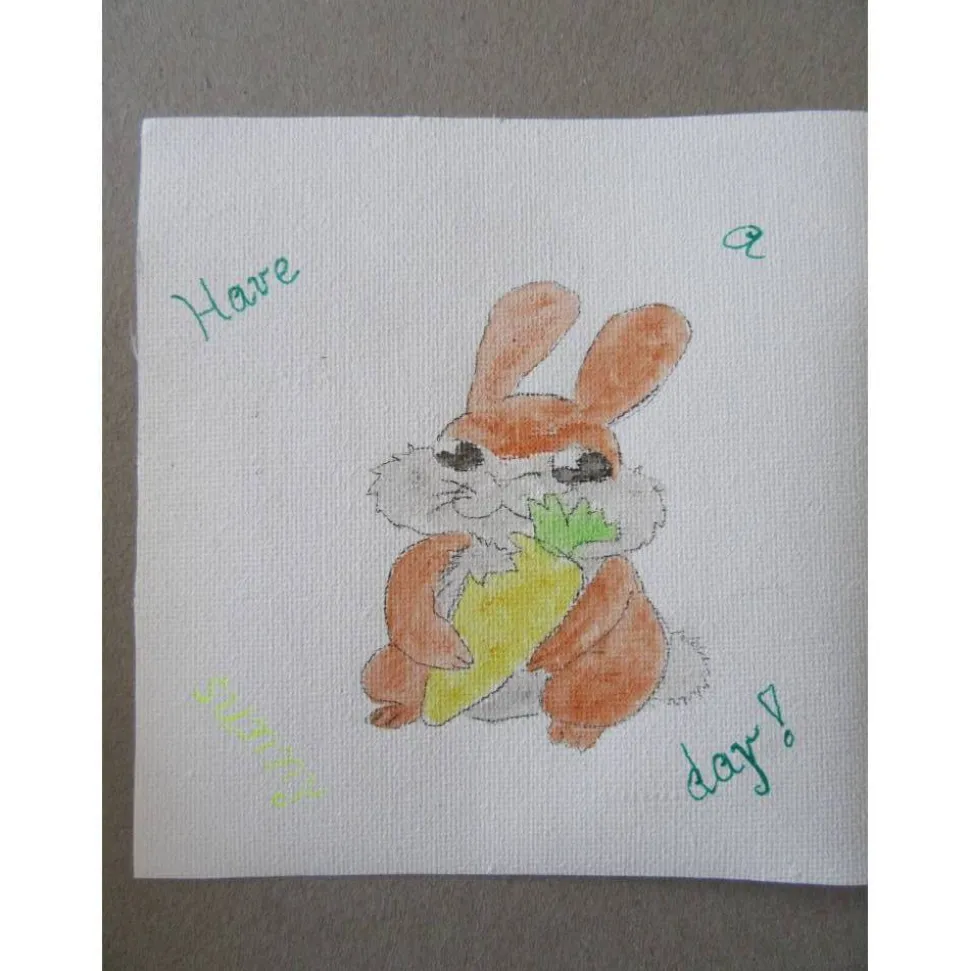 Geburtstagskarte "Have a bunny day"