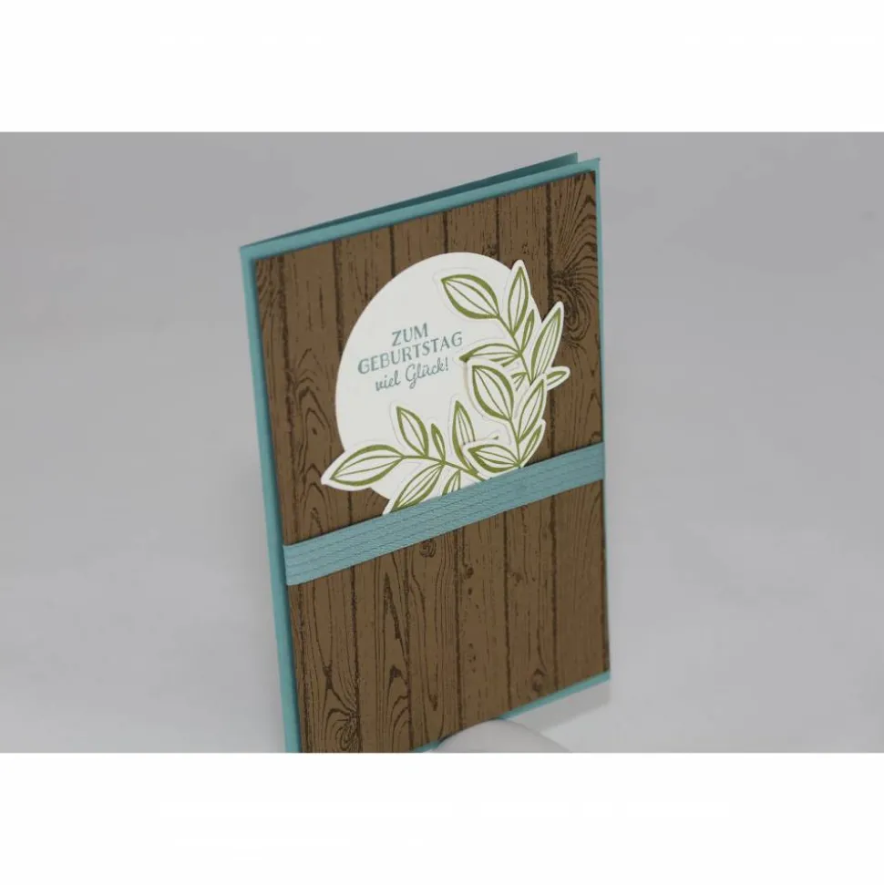 Geburtstagskarte "Holz rustikal"