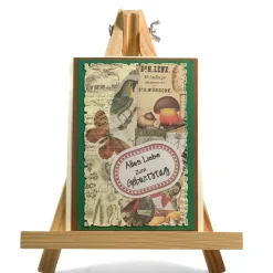 Geburtstagskarte im Vintage Scrappbook Style mit Naturbildern und Tieren – Faltkarte mit Umschlag