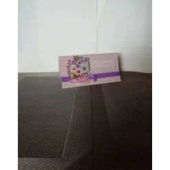 Geburtstagskarte in rose für eine Frau mit bunten Blumen