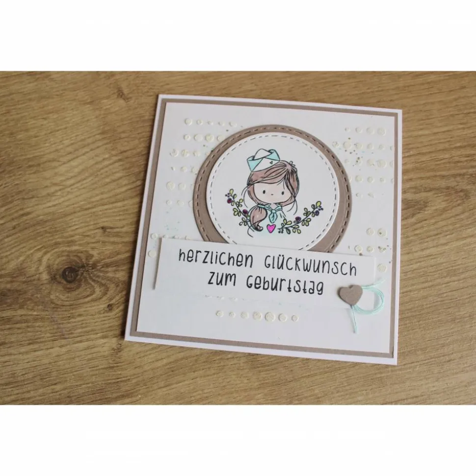 Geburtstagskarte Kindergeburtstag "Kleiner Matrose" oder "Kleine Matrosin" aus der Manufaktur Karla