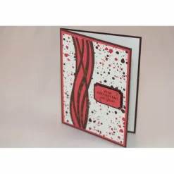 Geburtstagskarte "Kleckse und Wellen"