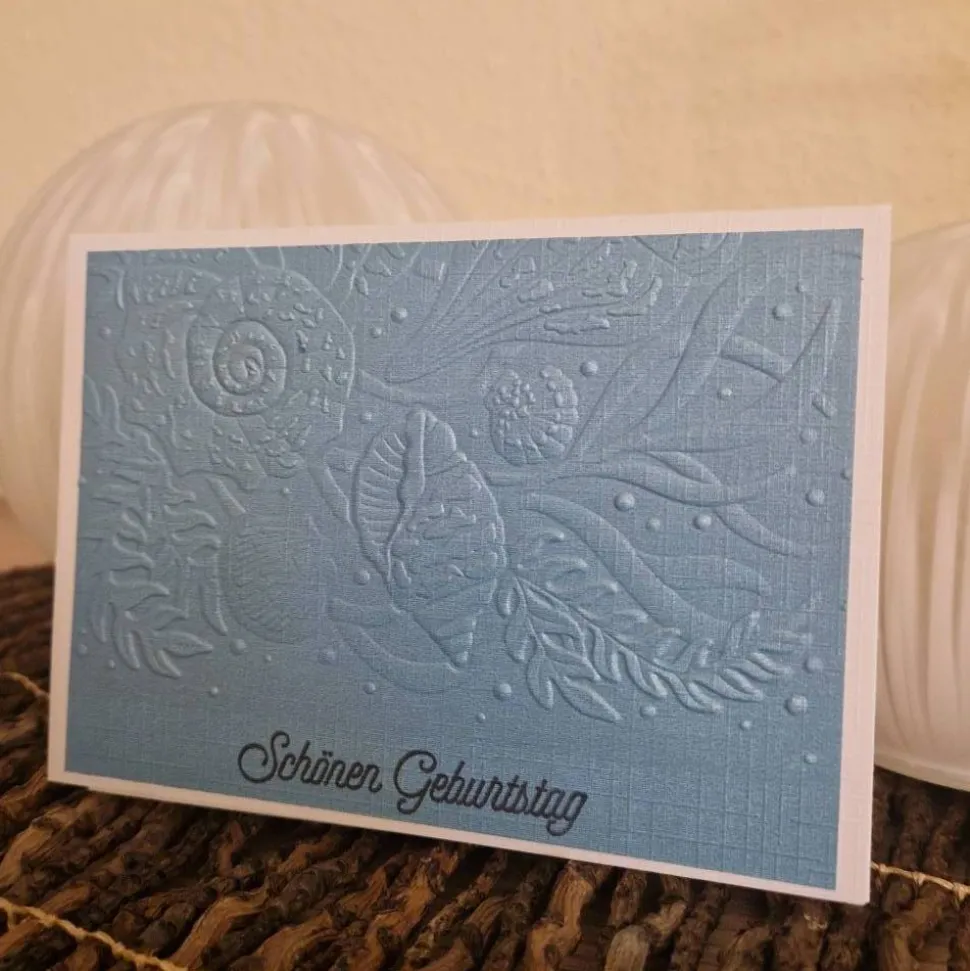 Geburtstagskarte Meer / Muschel Grußkarte / Unterwasserwelt Karte / maritime Geburtstagskarte / Geburtstagskarte Meer