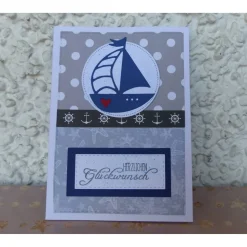 Geburtstagskarte mit Boot