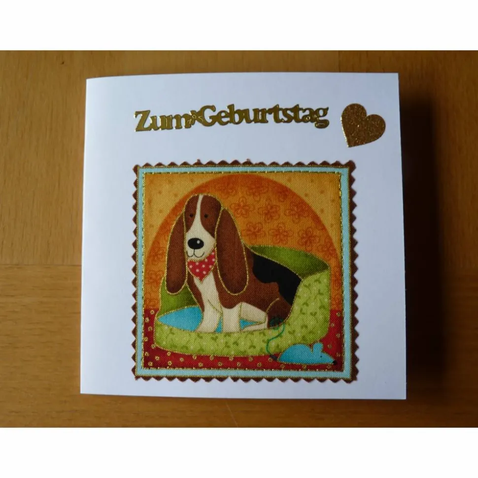 Geburtstagskarte mit Hund Grußkarte