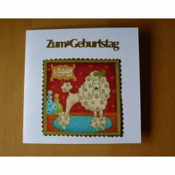 Geburtstagskarte mit Hund Grußkarte