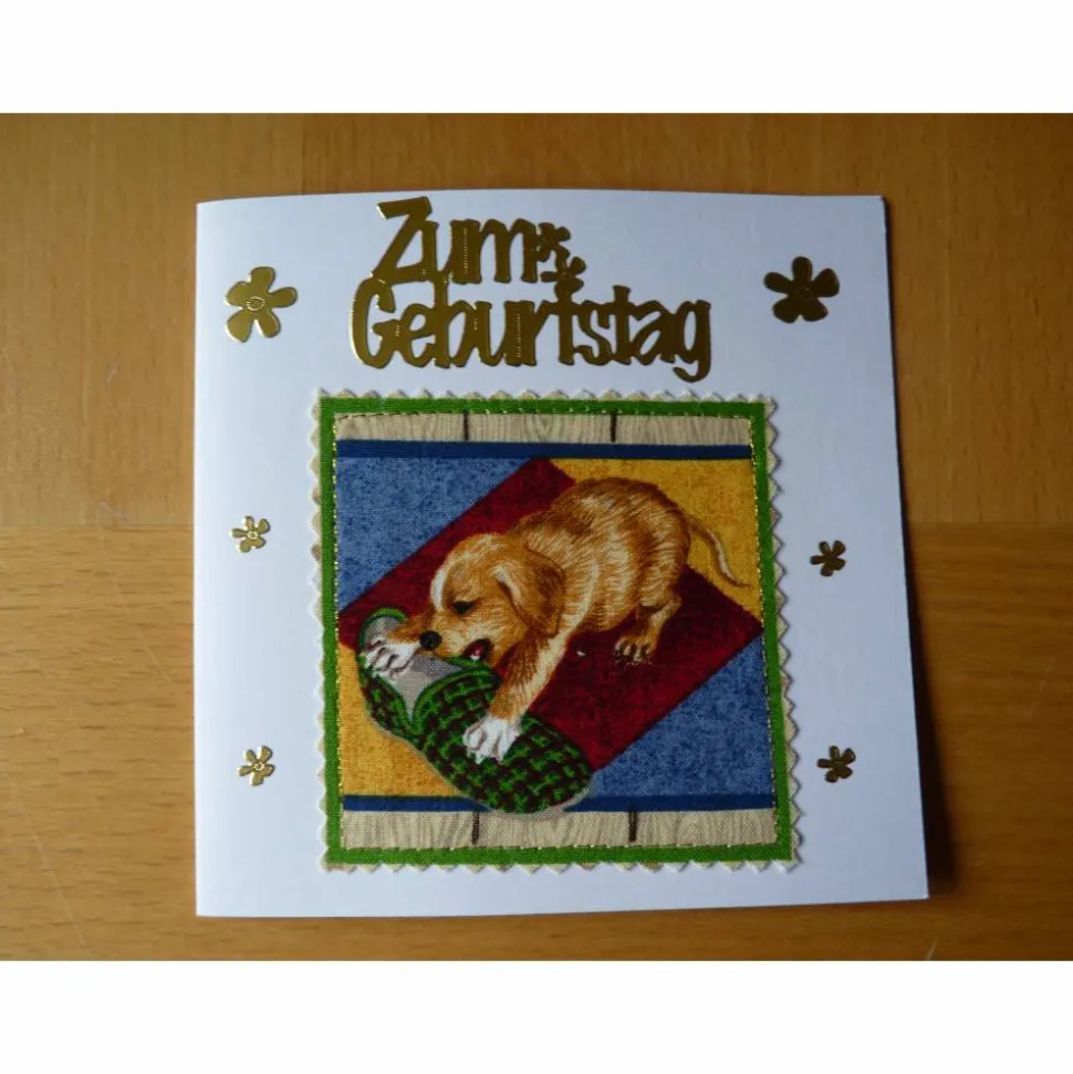 Geburtstagskarte mit Hund Grußkarte
