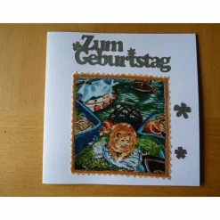 Geburtstagskarte mit Katze Grußkarte
