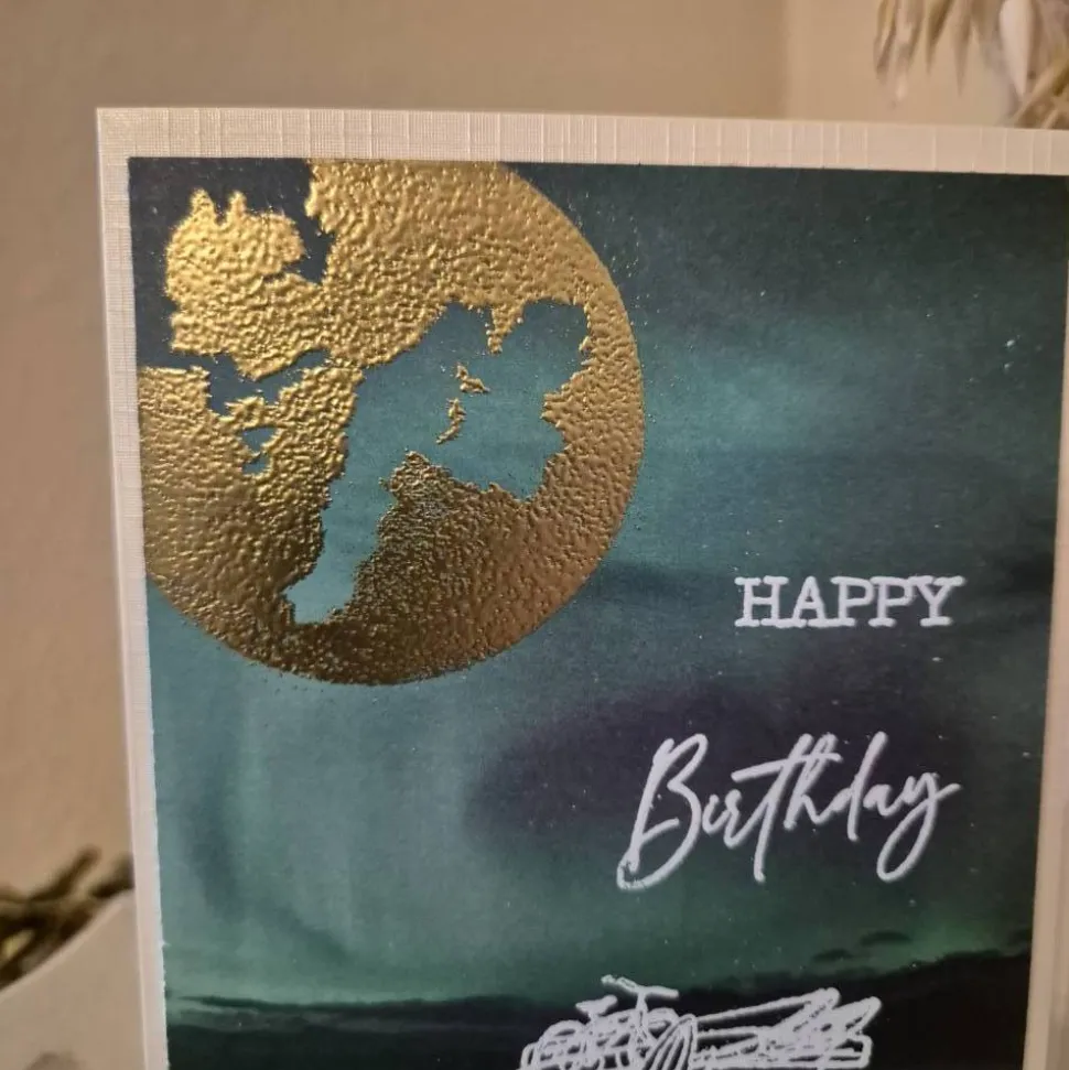 Geburtstagskarte Mond / Campingbus Geburtstagskarte / Geburtstag / Geburtstagskarte / Abenteuer Geburtstagskarte / Mond