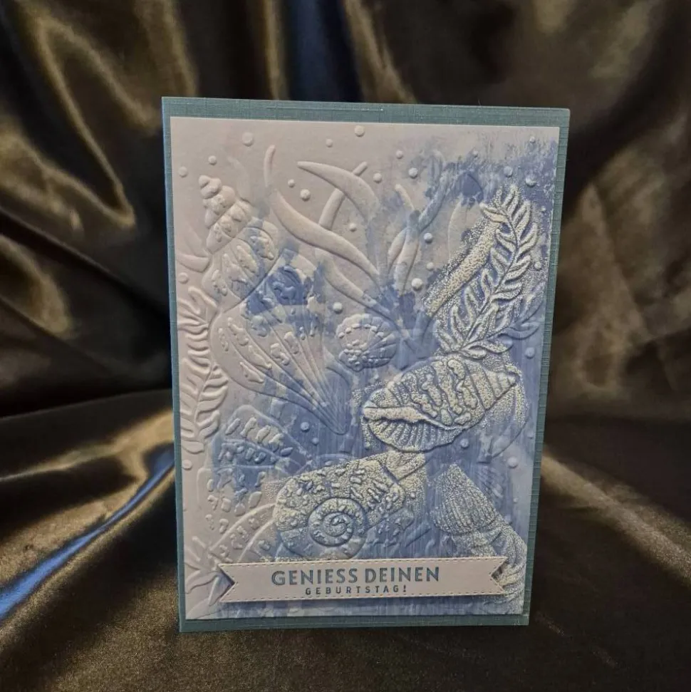 Geburtstagskarte Muschelmotiv / maritime Geburtstagskarte / Karte für Strandliebhaber / Geburtstagskarte