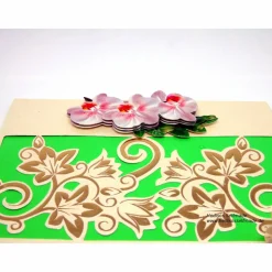 Geburtstagskarte #Orchidee und #Ranken #3-D #Handarbeit