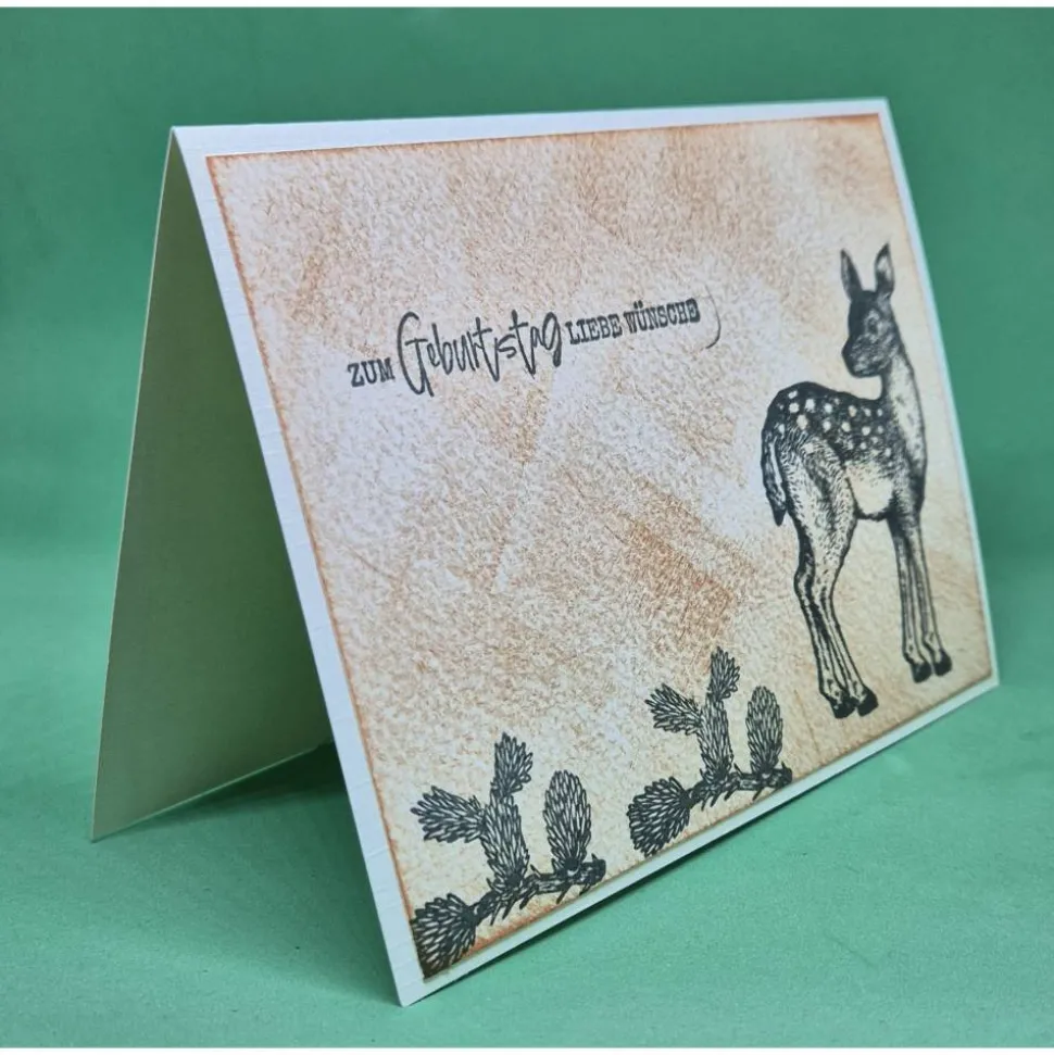 Geburtstagskarte Rehkitz / Karte mit Spruch Geburtstag / Tierische Geburtstagskarte / Glückwunschkarte Geburtstag