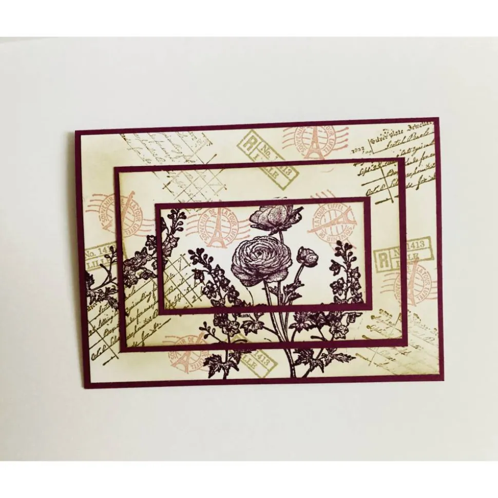 Geburtstagskarte Vintage Danke Freundschaft Individualisierbar Stampin up Handarbeit Unikat