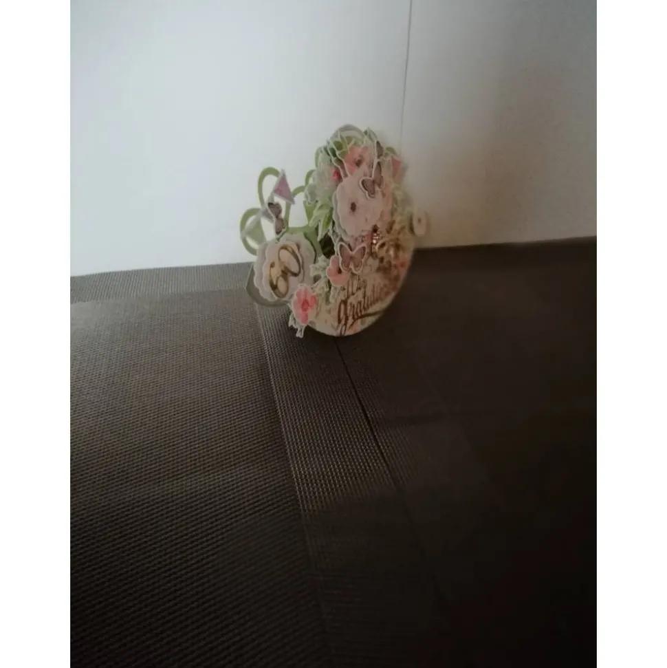 Geburtstagskarte zum 60 für eine Frau mit vielen kleinen Blumen