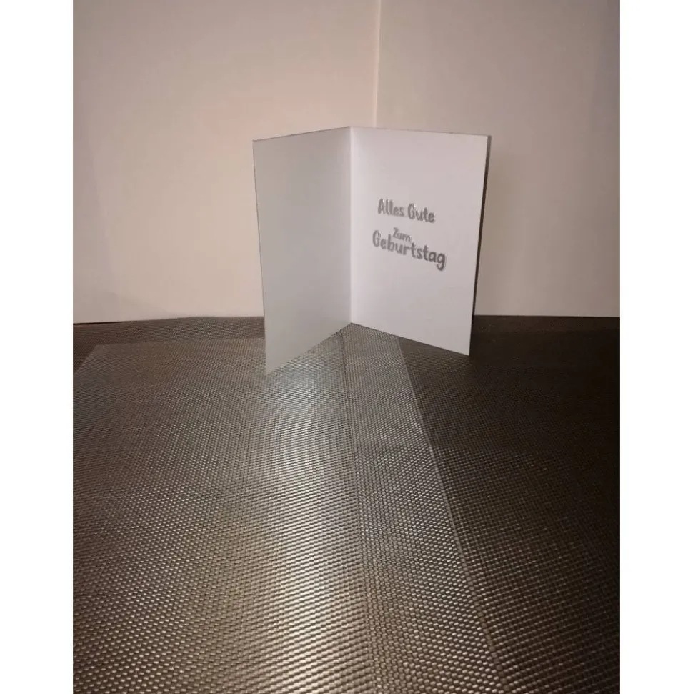 Geburtstagskarte zum 50. für eine Frau in rosa und pink