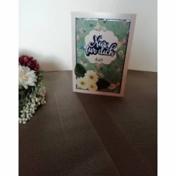 Geburtstagskarte zum 60. für eine Frau, Blumen