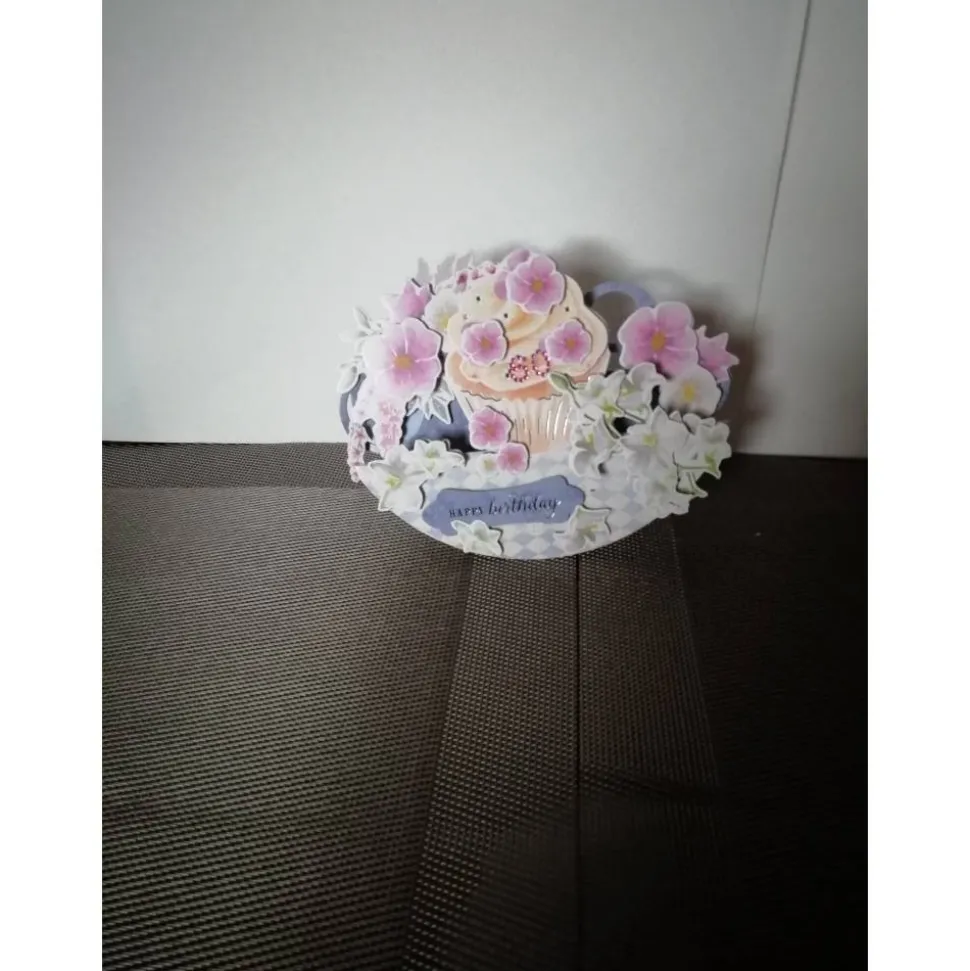 Geburtstagskarte zum 60 für eine Frau mit Blumen