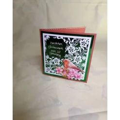 Geburtstagskarte zum 50.ten Geburtstag für naturverbundene Frau in Hellbraun