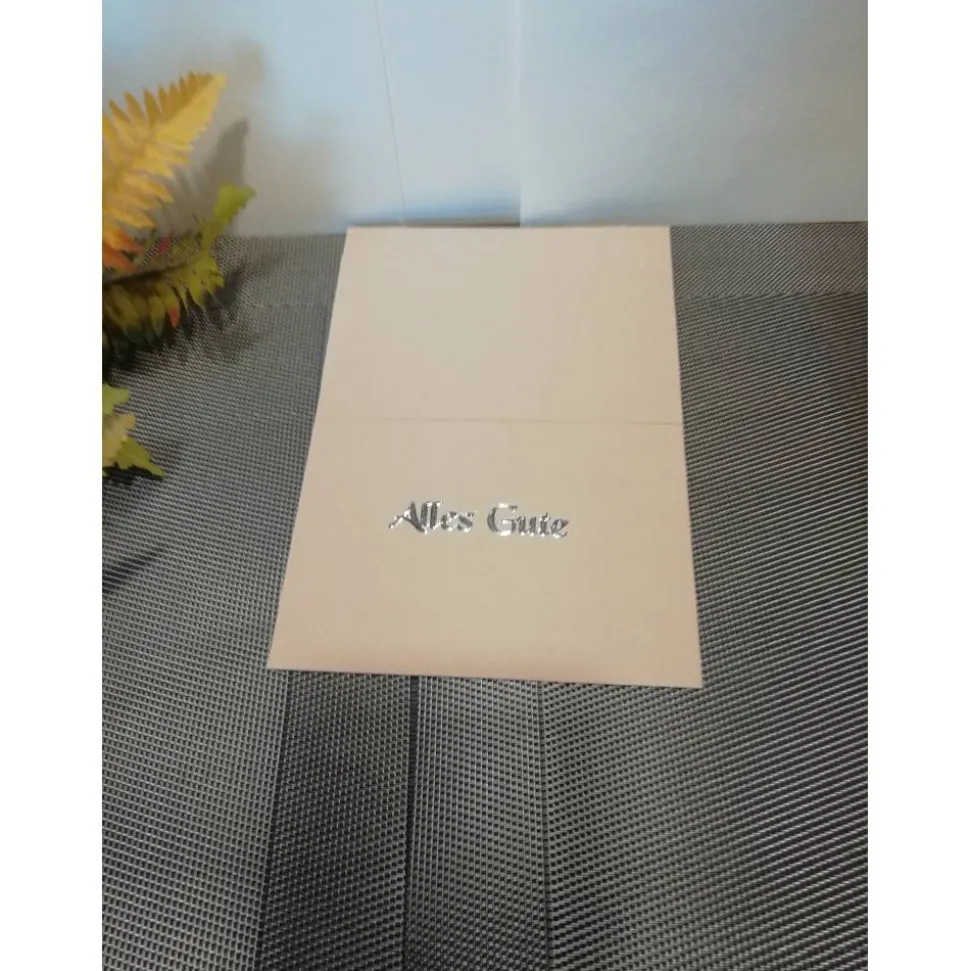 Geburtstagskarte zum 60.ten für Männer mit Oldtimer Cadillac – Handgemacht in Altrosa