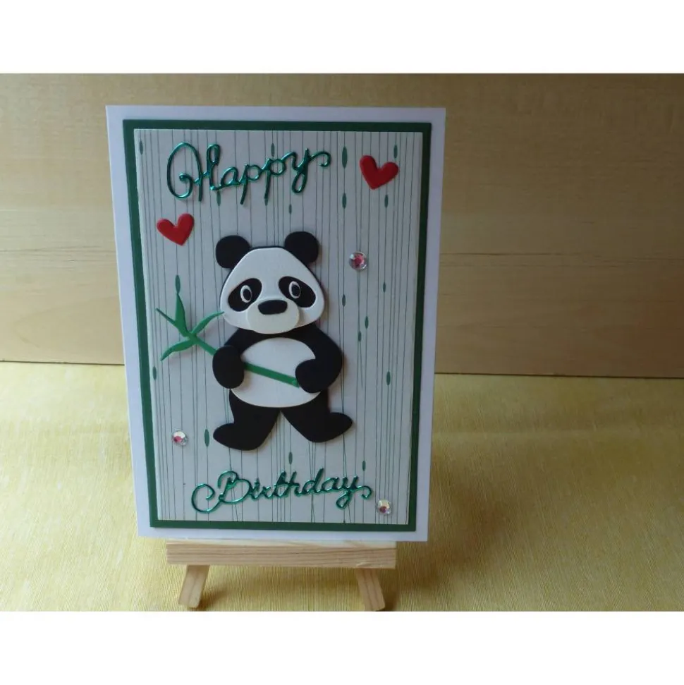 Geburtstagskarte,Glückwunschkarte,Pandabär