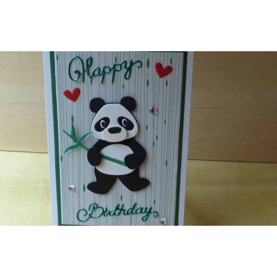 Geburtstagskarte,Glückwunschkarte,Pandabär