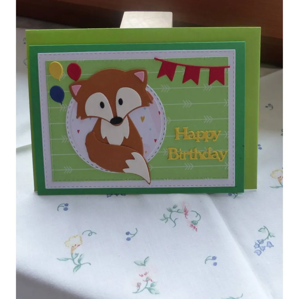 Geburtstagskarte,Kinderkarte,Fuchs