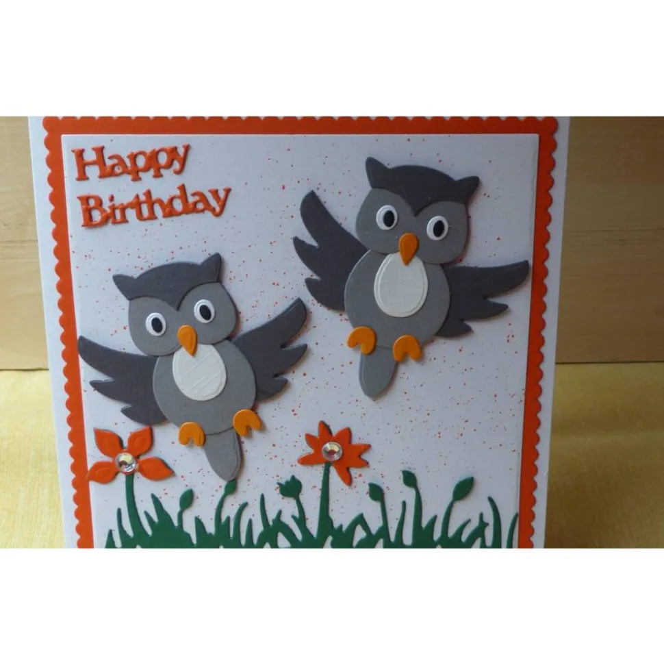 Geburtstagskarte,Kinderkarte,Eulen,