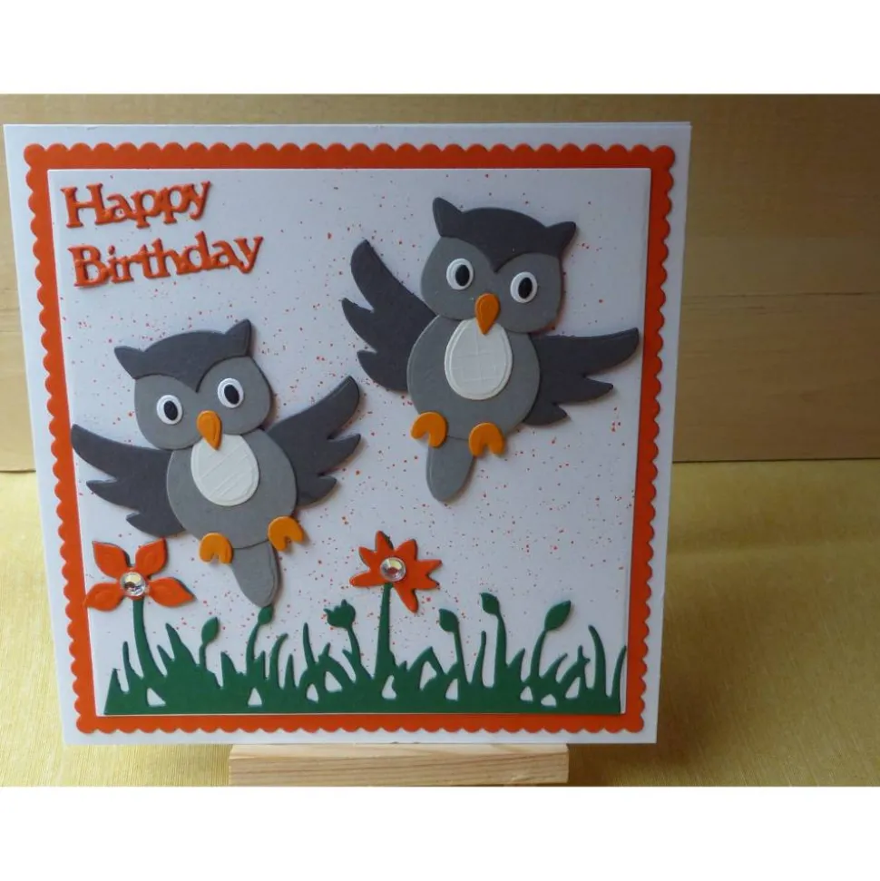 Geburtstagskarte,Kinderkarte,Eulen,