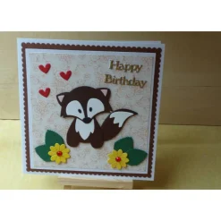 Geburtstagskarte,Kinderkarte,Fuchs