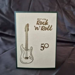 Geburtstagskarten / runde Geburtstage / musikalische Designs / herzliche Glückwünsche / Gold