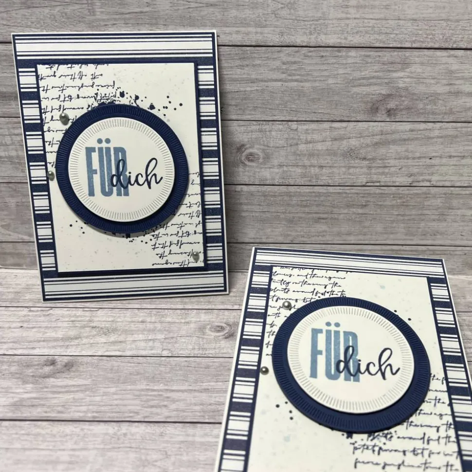 Geburtstagskarten „Für Dich“ Grußkarten Glückwunschkarten Geburtstag Männerkarten Männer blau Handmade Stampin‘ Up!