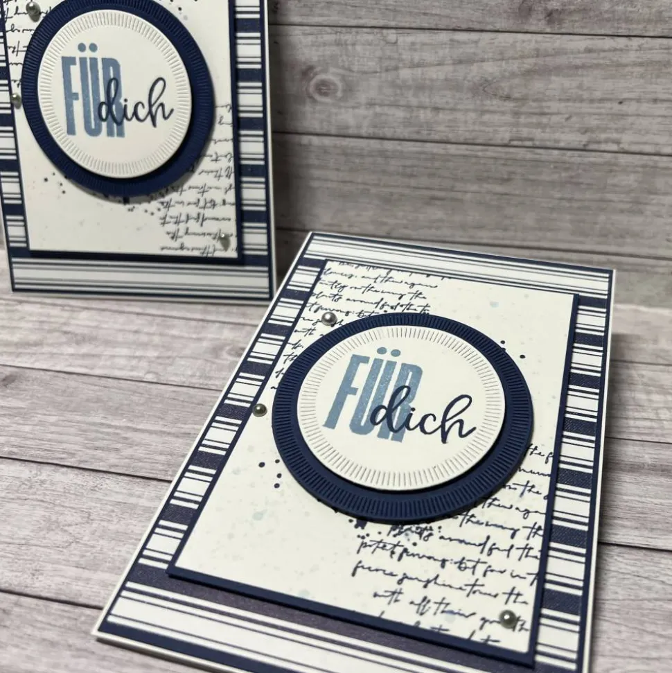 Geburtstagskarten „Für Dich“ Grußkarten Glückwunschkarten Geburtstag Männerkarten Männer blau Handmade Stampin‘ Up!