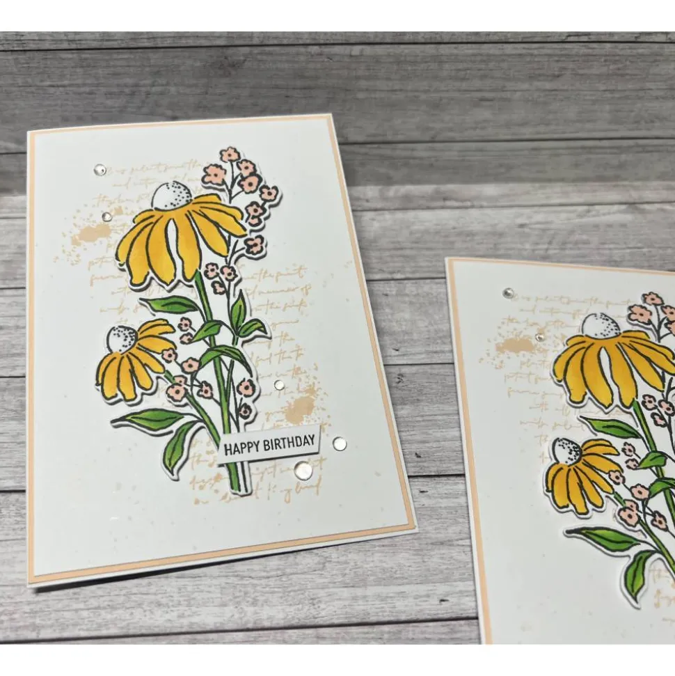 Geburtstagskarten „Happy Birthday“ Blumen Glückwunschkarten Grußkarten Karten Geburtstag Handmade Stampin‘ Up!