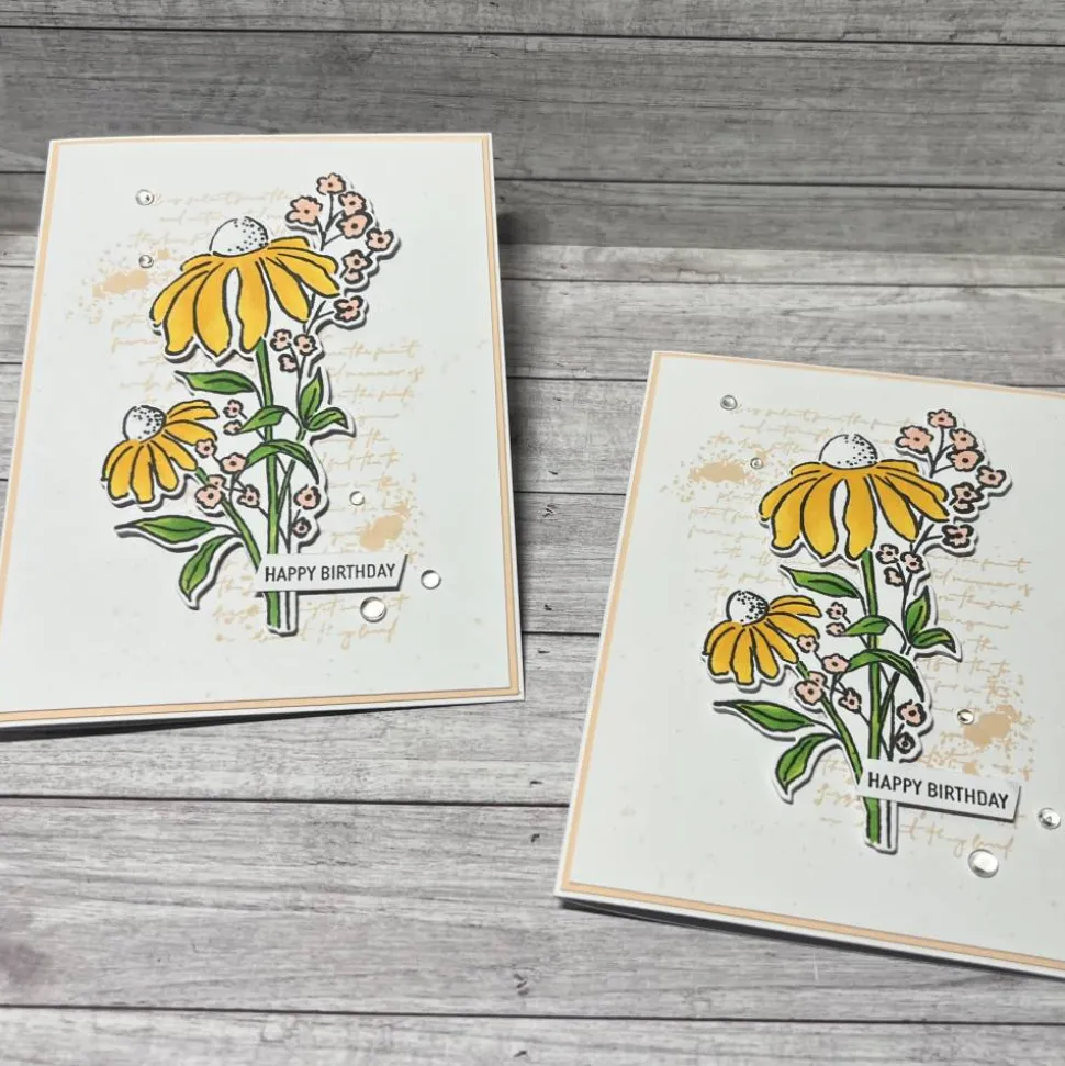 Geburtstagskarten „Happy Birthday“ Blumen Glückwunschkarten Grußkarten Karten Geburtstag Handmade Stampin‘ Up!