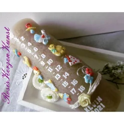 Geburtstagskerze * Lebenslicht * Lebenskerze * 1. Geburtstag * Taufe * Tischkerze * Tischdeko * Buben u. Mädchen