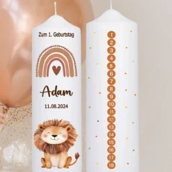 Geburtstagskerze Kinder,Geburtstag,Kerze Geburtskerze Kind,Lebenskerze,Kindergeburtstags,Einschulungskerze,Lichtkerze